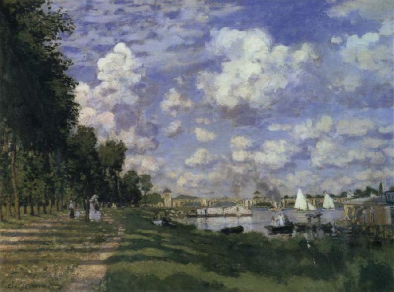 Claude Monet The Marina at Argenteuil oil painting picture